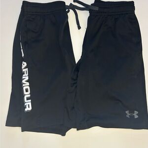 Under Armour Black Performance Athletic Shorts with Side Branding